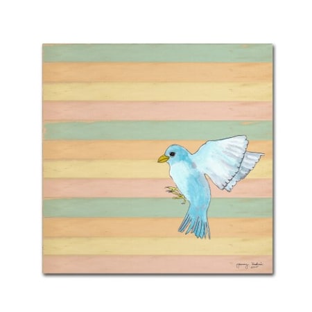 Trademark Fine Art Tammy Kushnir 'Flying Blue Bird' Canvas Art, 18x18